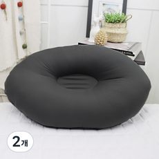 베드앤데코 고구마 경추베개, 베이직차콜, 2개