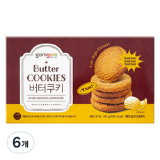 gomgom 奶油餅乾, 192g, 6個