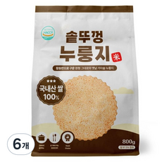 매홍 솥뚜껑 누룽지, 6개, 800g