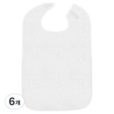 스카위즈 조절식 식사 보조 앞치마, 화이트, 6개