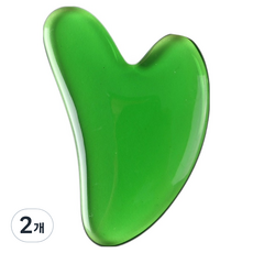 Baide 簡易臉部刮痧按摩器, 綠色, 2個