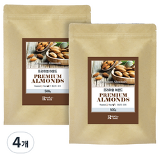 Nuts Factory 優質生杏仁果, 500g, 4袋