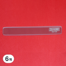 DS하비 게이트피니쉬 유리사포 12cm, 투명, 6개