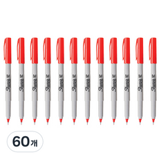 Sharpie 極細簽字筆, 60個, 紅色