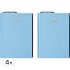 플레픽 데일리 투두 저널 만년 다이어리, 블루, 4개