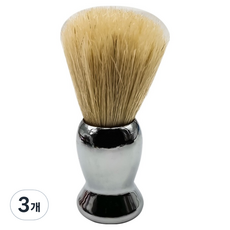 男性刮鬍泡刷 銀色2, 3個, 1入