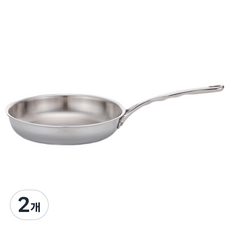 마스타쿠진 통3중 IH 스텐 후라이팬, 20cm, 2개