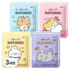 포포팬시 햄치 프렌즈 따뜻한 내품에 핫팩 150g 8p 세트, 3세트