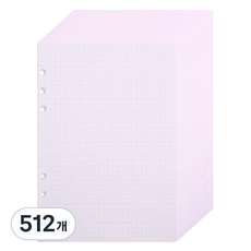 루카랩 6공 리필속지 점보 모눈 노트, 1개입, 512개