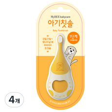 마이비 1단계 영유아칫솔, 혼합 색상, 1개입, 4개