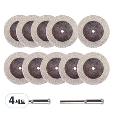 OON 원형 다이아 절단석 30mm x 10p + 척 2p 세트, 4세트