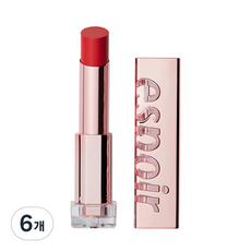 에스쁘아 립스틱 노웨어 샤인 립스틱, 1호 에프리콧 브랜디, 4.5g, 6개