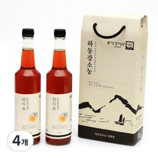 하동감사농원 3년 자연숙성 발효 감식초, 750ml, 4개