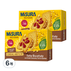 미주라 멀티그레인 곡물 비스켓, 320g, 6개