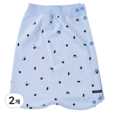 밤부베베 밤부 안심 방수 큐롯, 블루 스카이, 2개