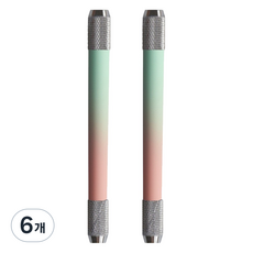 미소로운 양방향 연필깍지, 그라데이션그린핑크, 6개