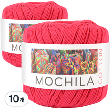 모칠라코튼 뜨개실, 10개, 12락핑크