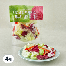 데일리 파프리카 믹스 파우치 샐러드 채소, 80g, 4개, 1개입