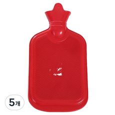 홈스프린 보온 물주머니 보온팩 레드 500ml, 5개