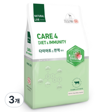 네츄럴랩 강아지 케어 유기농 기능성 사료, 2.5kg, 3개, 다이어트/면역