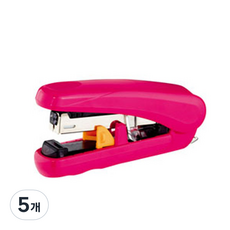 PLUS 普樂士 扁平 Pitahit 釘書機 ST-010XH, 粉紅色, 5個