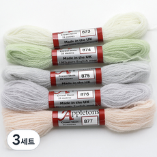 Joy十字繡Apple Tone羊毛紗 5種組, 3組, 873, 874, 875, 876, 877