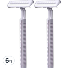 Blue Market 酒店一次性剃須刀 白色, 6個, 1入