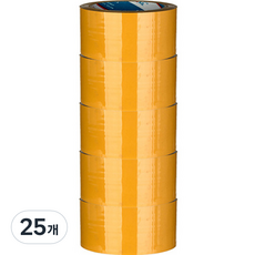 Daebak Tape 輕包裝封箱膠帶 50m 黃色, 25個