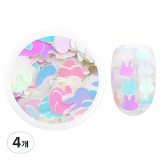 젤로젤로 큐트래빗 네일 글리터, GL139 오로라, 4개