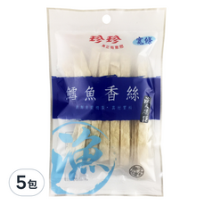 珍珍 寬條鱈絲, 35g, 5包