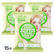 아리얼 스무스 앤 퓨어 프레쉬 쿨링 데오 티슈 20p, 15개, 116g