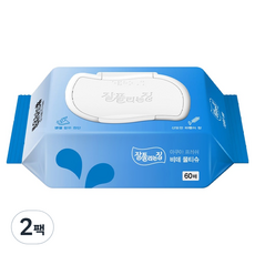 잘풀리는집 아쿠아 프레쉬 비데 물티슈 캡형, 70g, 60매, 2팩