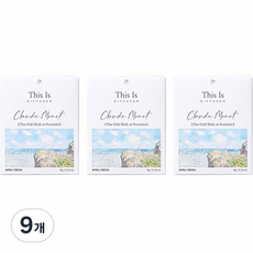 디스이즈명화 걸이형 종이 사쉐, 4g, 9개, 에이프릴프레쉬
