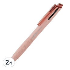 롭다 3색 볼펜 0.38mm, SOIL PINK, 2개