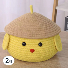 Tipping House 卡通人物多用途收納籃, 2個, 混合顏色