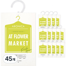 ARONICA 香氛袋 衣櫃掛鉤式芳香劑, 45個, 繽紛花市, 18g