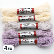 Joy十字繡Apple Tone羊毛紗 5種組, 4組, 881, 882, 883, 884, 885