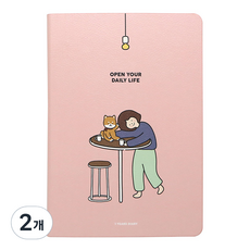 pinkfoot 大麥萬年日記本 12000, 粉色, 2個