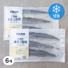 참 간편한 손질 고등어 (냉동), 500g, 6개
