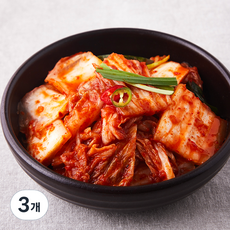 금자네 매운 실비 썰은 배추김치, 1kg, 3개