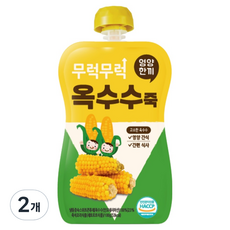 이유케어스 무럭무럭 키즈죽, 옥수수, 2개, 100g