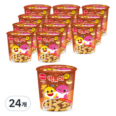 O taste 碰碰狐 鯊魚寶寶 炒年糕 宮廷烤肉口味, 24個, 114g