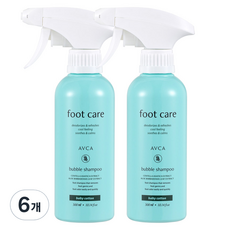 아브카 풋 케어 버블 풋샴푸 베이비코튼향, 1개입, 6개, 300ml
