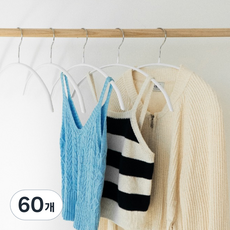 ABbox 防滑防肩角針織衫圓形上衣衣架, 白色, 60個