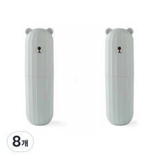 THE ZAKKA 便攜式小熊旅行用牙刷盒, 藍色, 8個