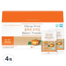 올즙 올바른 호박즙, 2.7L, 4개