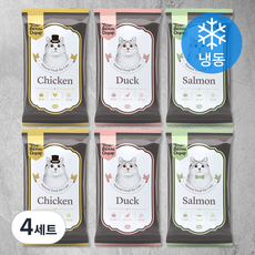 토빈즈 3개월령 이후 고양이 화식사료 버라이어티팩 3종 냉동 세트, 4세트, 50g