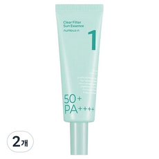 넘버즈인 1번 청초 진정맑은 물막선크림 SPF50+ PA++++, 50ml, 2개