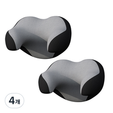 카템 허그미 차량용 목 쿠션 CT156 31.5 x 21 cm, 블랙 그레이, 4개