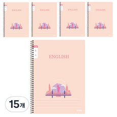 아이비스 초등 슬림 영어 여 좁은칸 노트 12540, 뉴욕, 15개